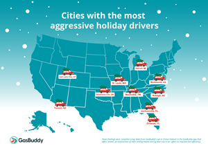 GasBuddy reveals cities with the "scroogiest" holiday drivers in 2021