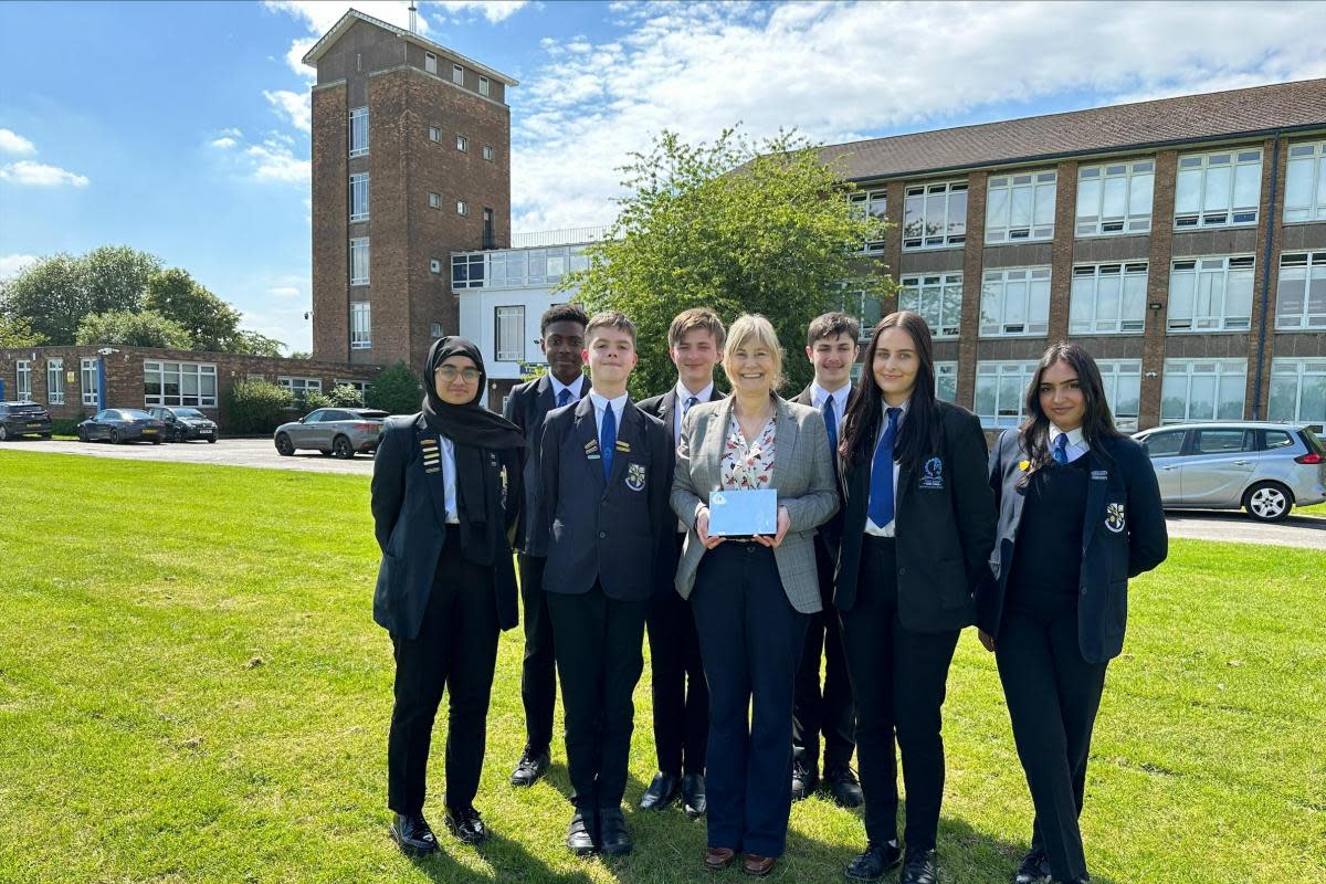 The school is celebrating after winning the silver award <i>(Image: The Derby High School)</i>