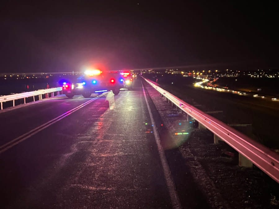 A head-on crash on Dam Road in Cherry Creek State Park.