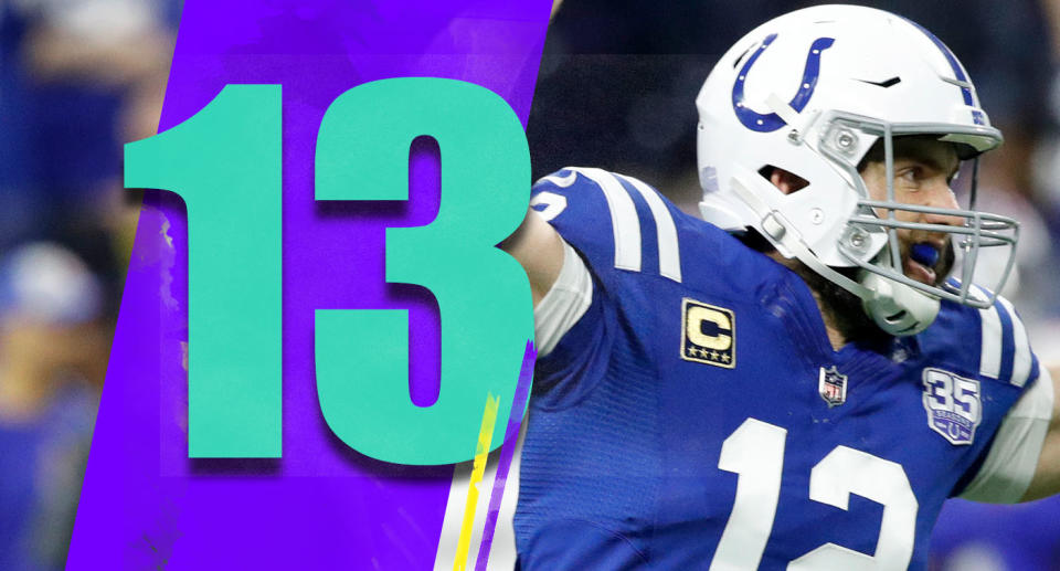 <p>When the Colts were 1-5, did anyone think they’d be entering Week 17 with a playoff spot on the line against the Titans? Even if the Colts lose on Sunday night, what a remarkable season for Frank Reich and his team. (Andrew Luck) </p>