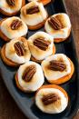 <p>Rework some of the ingredients you may have on hand for Christmas dinner into a seasonal dessert that's both light and naturally sweet.</p><p><em><a href="https://www.delish.com/cooking/recipe-ideas/a50000/sweet-potato-bites-recipe/" rel="nofollow noopener" target="_blank" data-ylk="slk:Get the recipe from Delish »;elm:context_link;itc:0;sec:content-canvas" class="link ">Get the recipe from Delish »</a></em></p>