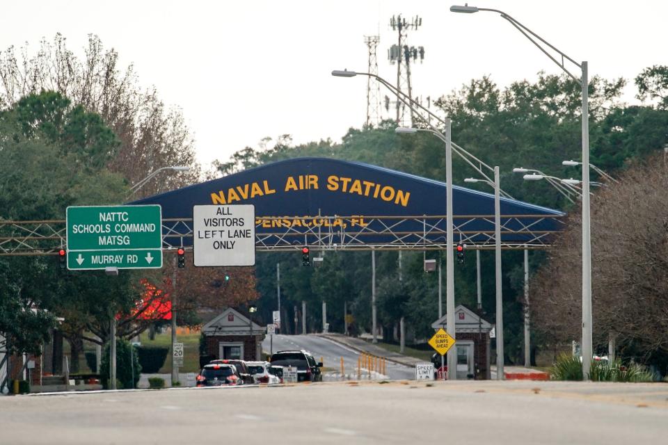 pensacola naval air station shooting