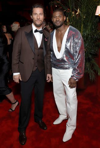 <p>Stefanie Keenan/VF24/WireImage for Vanity Fair</p> Matthew McConaughey and Usher