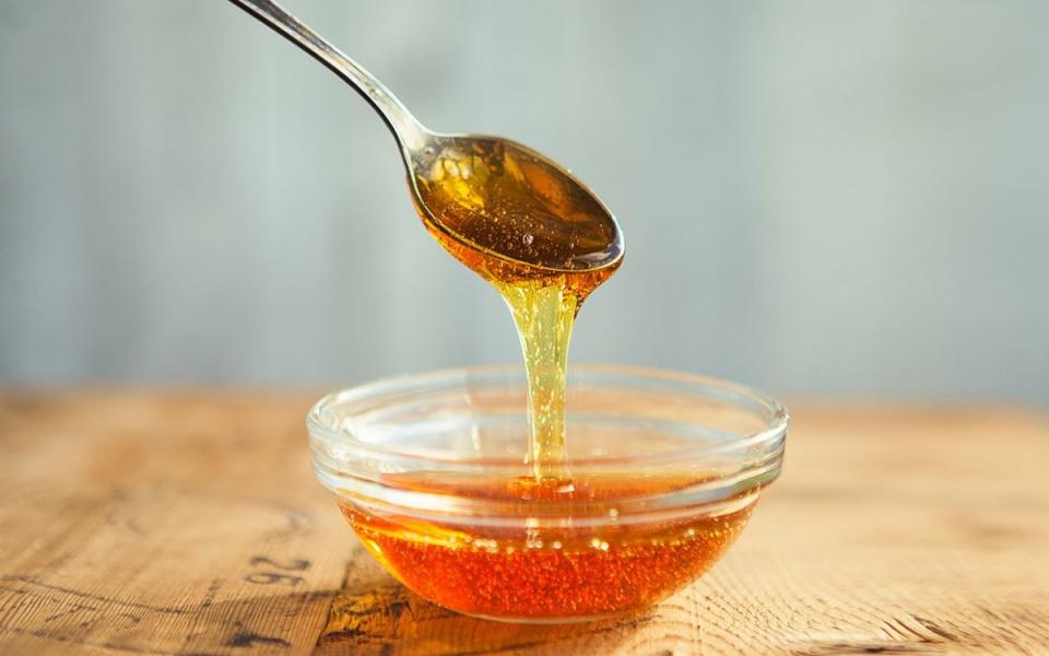 <p>Parade</p><p>Honey and two types of chilies are all you need for this hot honey recipe.</p><p><strong>Get the recipe: <a href="https://parade.com/1174651/solanahawkenson/3-ingredient-hot-honey-recipe/" rel="nofollow noopener" target="_blank" data-ylk="slk:3-Ingredient Hot Honey;elm:context_link;itc:0;sec:content-canvas" class="link ">3-Ingredient Hot Honey</a></strong></p>