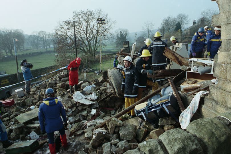 The emergency services searched for Alice after the plane crash