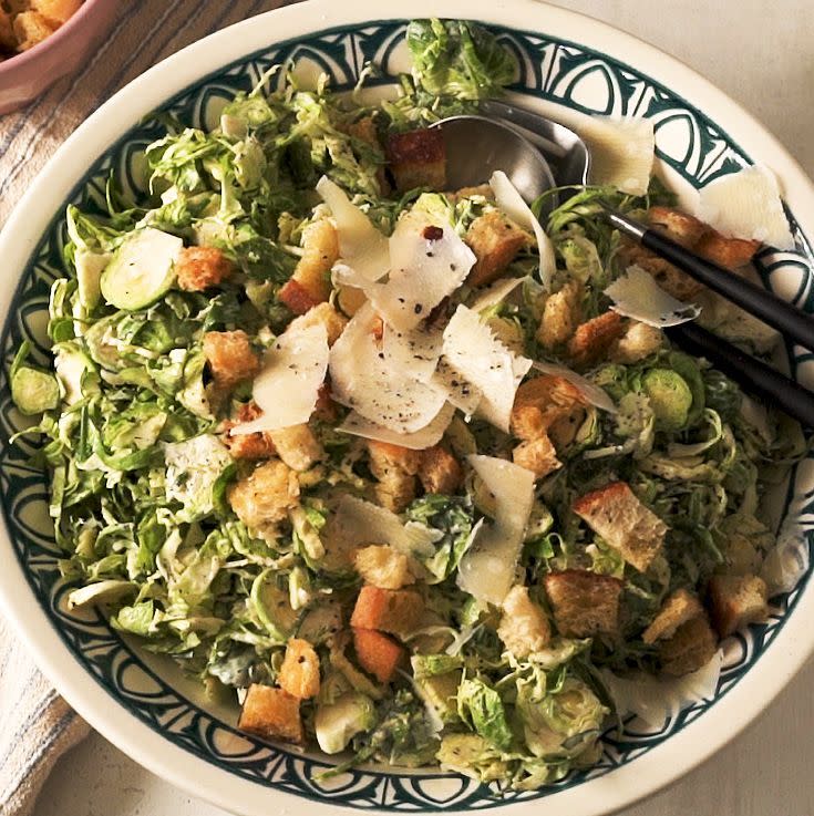 Brussels Sprouts Caesar Salad