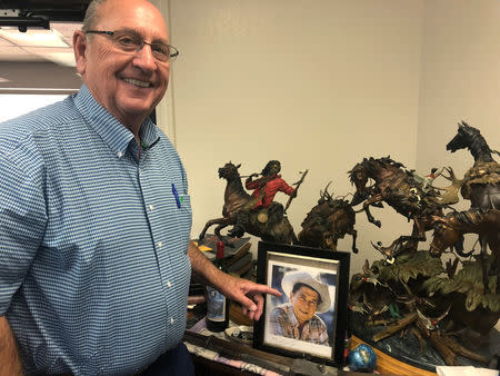 Nevada businessman Robert Ellis, 75, a regular donor to Republican candidates, poses for a portrait in his office in Las Vegas, Nevada, U.S., August 1, 2018. REUTERS/Sharon Bernstein