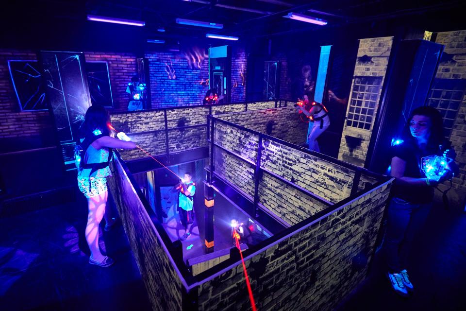 Scene75 offers laser tag, an arcade, bumper cars, indoor go-karts, mini-bowling, mini-golf and more.