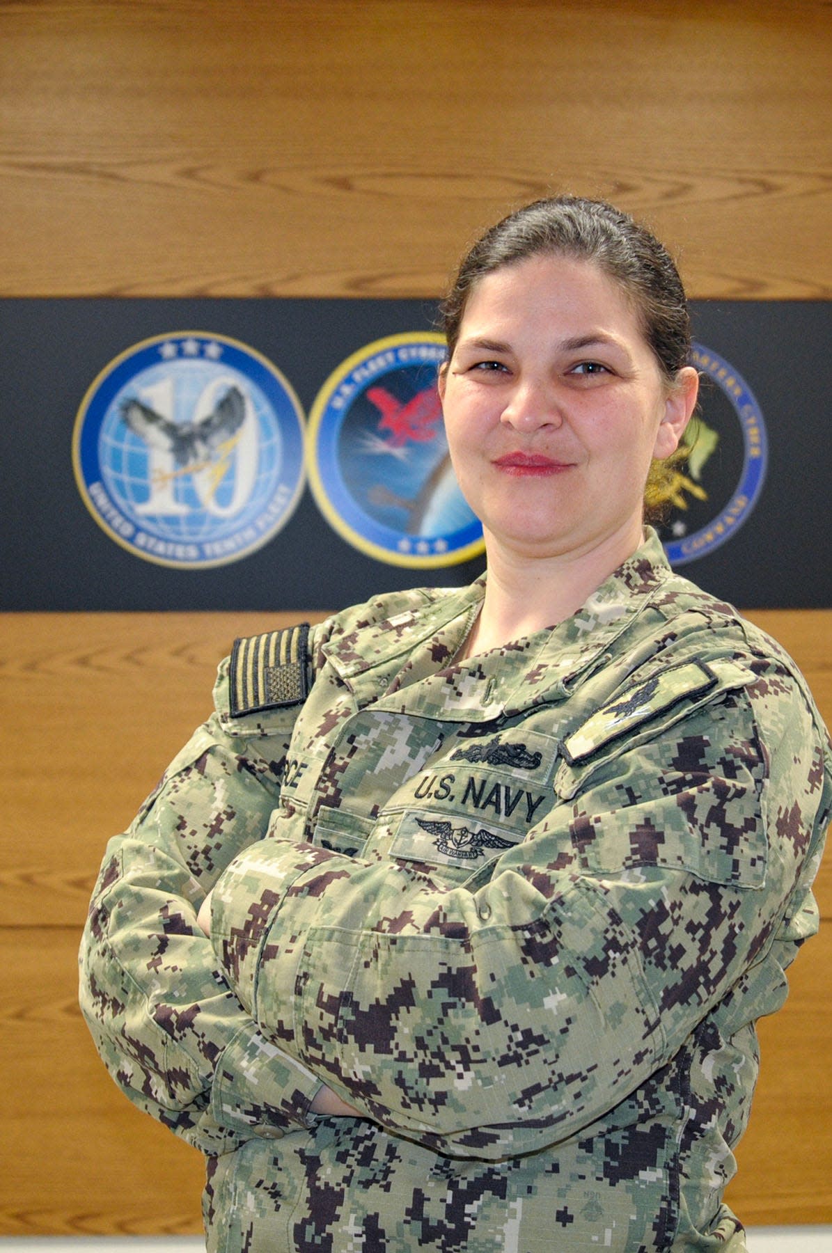 Petty Officer 1st Class Kellie Price, a Tallmadge High School graduate, protects America from cyber threats as a member of U.S. Fleet Cyber Command.