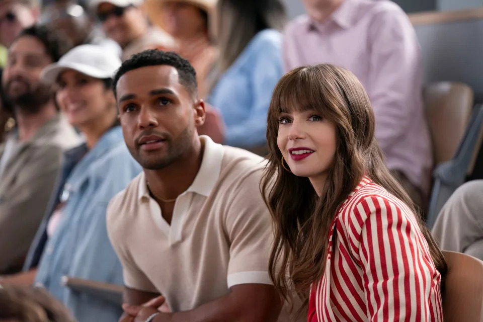 lily collins, lucien laviscount, emily in paris, season 4