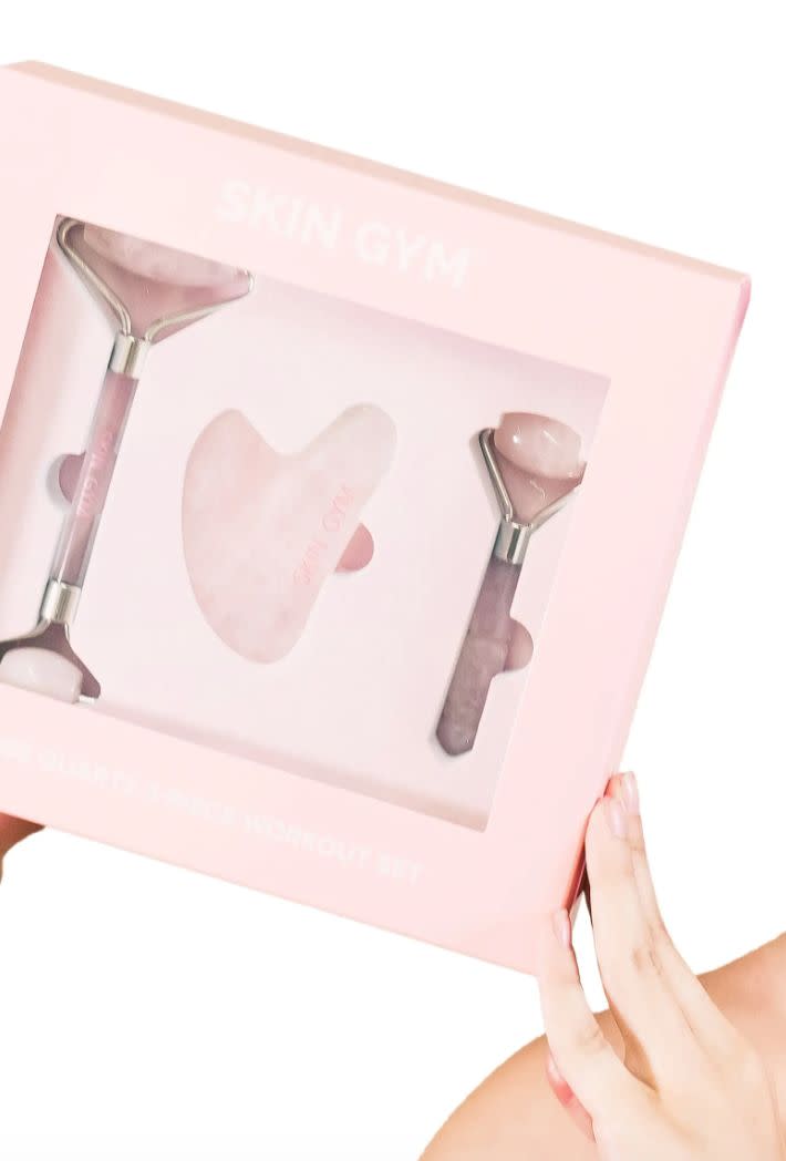This set includes a gua sha tool, which is supposed to help sculpt your face and massage for better blood flow. You also get a full-size and mini version of rose quartz facial rollers that are meant to brighten and tighten. <a href="https://fave.co/2HGgRY0" target="_blank" rel="noopener noreferrer">Find it for $59 at Nordstrom</a>.