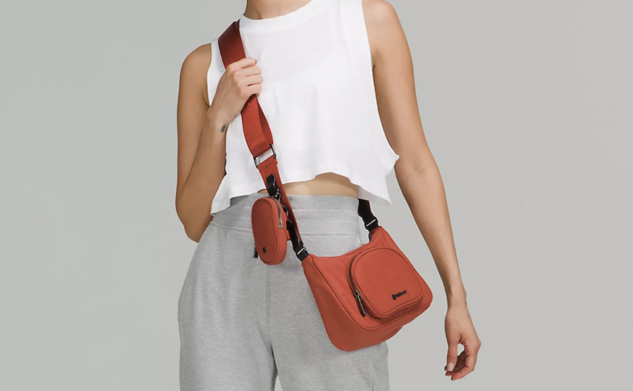 The Lululemon Crossbody with Nano Pouch in Red Rock is a shopper-favourite for spring and summer.