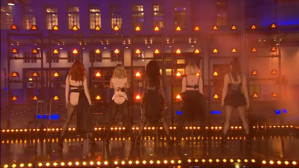 The Pussycat Dolls suffered from a major technical glitch while performing live on BBC's 'The One Show' on Wednesday 26 February (BBC One)