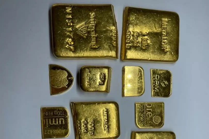 Gold seized from Lenn Mayhew-Lewis' Bentley -Credit:NCA