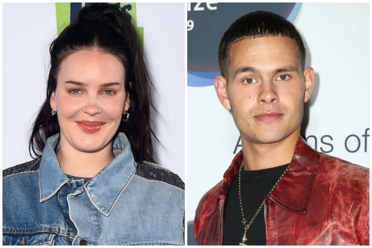 Singer Anne-Marie (left) is reportedly married to rapper Slowthai (right) (Getty)