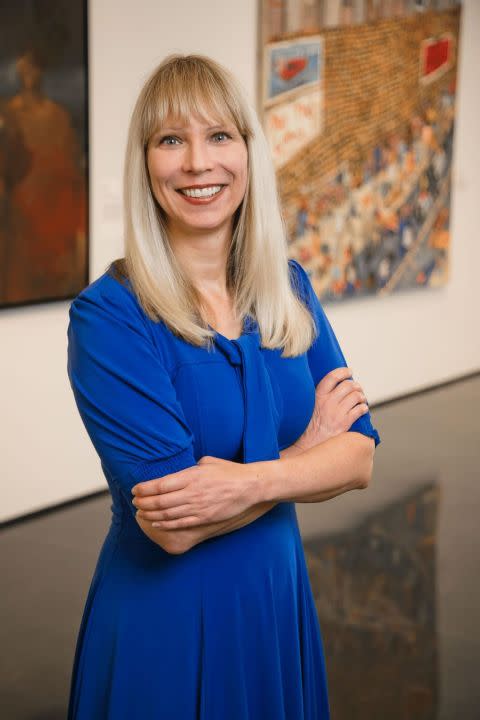 Michelle Hargrave, executive director of the Figge Art Museum, is moving back to Michigan to be closer to her family.
