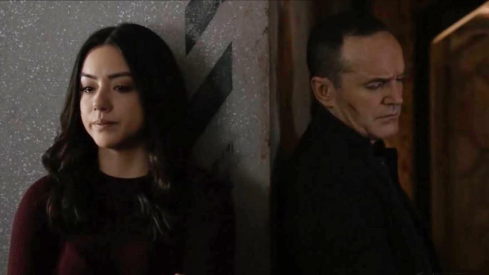 chloe bennet clark gregg in agents of s.h.i.e.l.d.