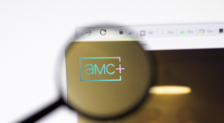 AMC Networks (AMCX) and its streaming service AMC+ logo on website
