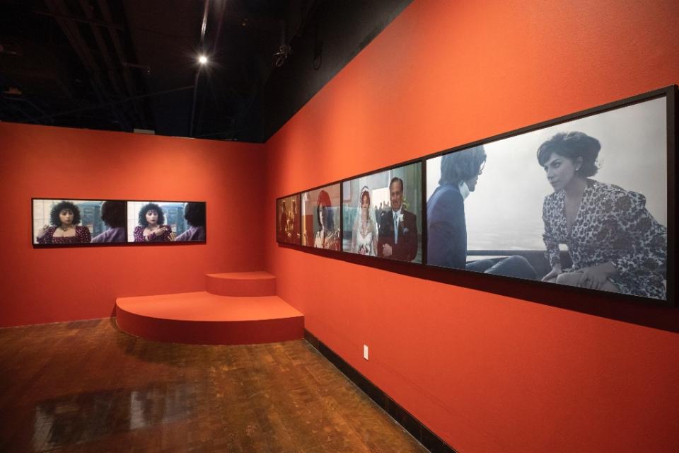 Photographs featured in the “House of Gucci” exhibit at the FIDM Museum in Los Angeles, California. - Credit: Alex J. Berliner