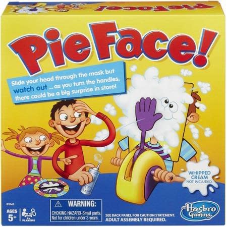 Fun for the whole family. <i>($14.88, <a href="http://www.walmart.com/ip/Pie-Face-Game/46201753">Walmart</a>)</i>