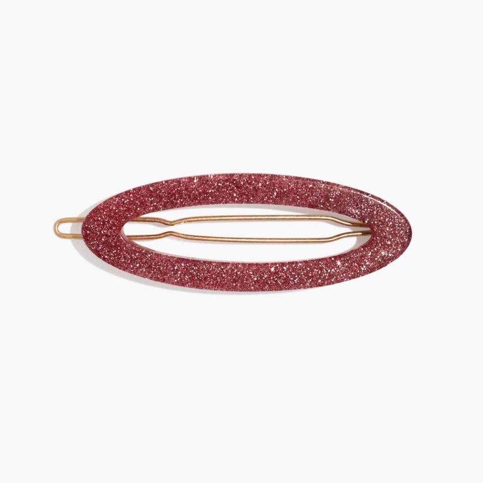 Madewell Glitter Oval Barrette