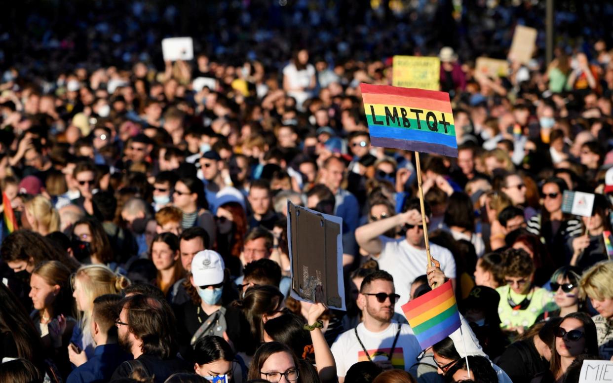 LGBT protesters - REUTERS