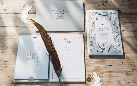 Personalised stationery - Credit: rebecca goddard photography/Katrina Otter Weddings