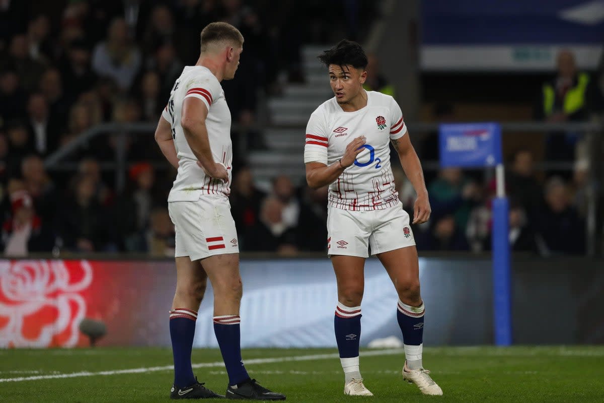 Marcus Smith (right) has been named as England’s starting fly-half against France as Owen Farrell (left) drops to the bench (Ben Whitley/PA) (PA Wire)