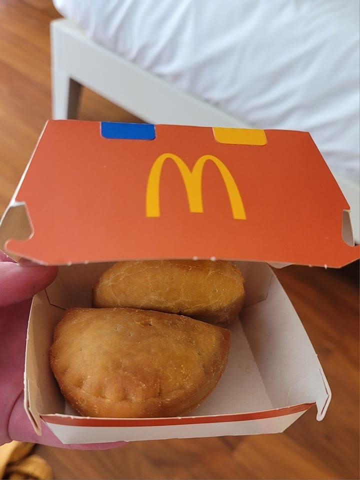 Calzones in a McDonald's box