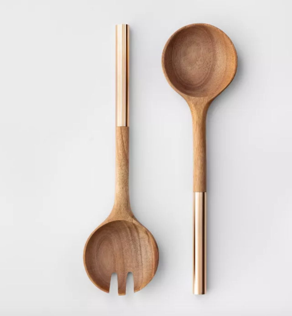 32) Cravings by Chrissy Teigen Wood Salad Serving Set