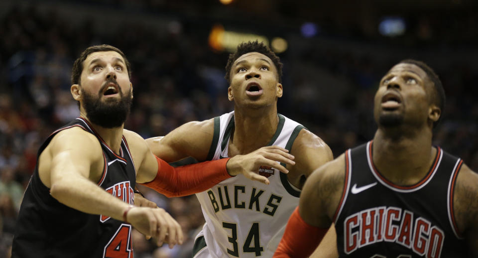 Nikola Mirotic has elevated his game to a new level since returning from injury (AP Photo).