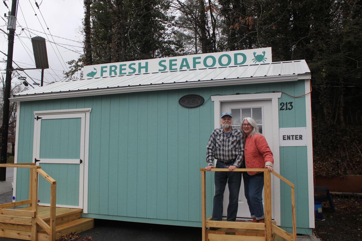 Roger and Debra Queen opened a second location of their business Fairview Seafood Company in Black Mountain in December.