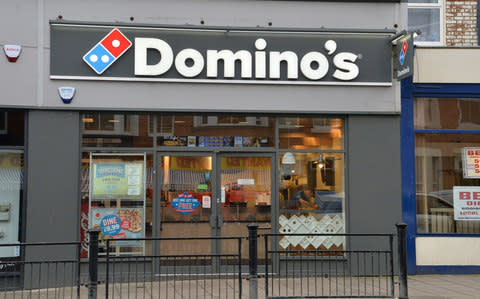 The Domino's Pizza takeaway in Scarborough - Credit: Anna Gowthorpe /PA