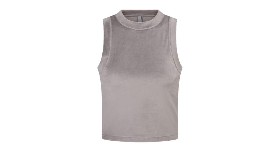 Velour Crew Neck Tank 