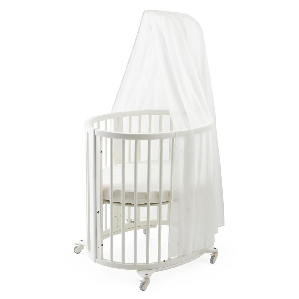 Sleepi Mini Crib, Drape Rod & Mattress Bundle STOKKE