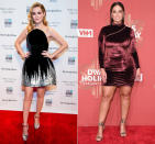 <p>Angeblich trägt Samt ja auf - inzwischen ist er aber so angesagt, dass nicht mehr nur zarte Elfen wie Schauspielerin Zoey Deutch auf Velvet-Looks setzen, sondern auch kurvige Schönheiten wie Ashley Graham. (Bilder: Getty Images) </p>