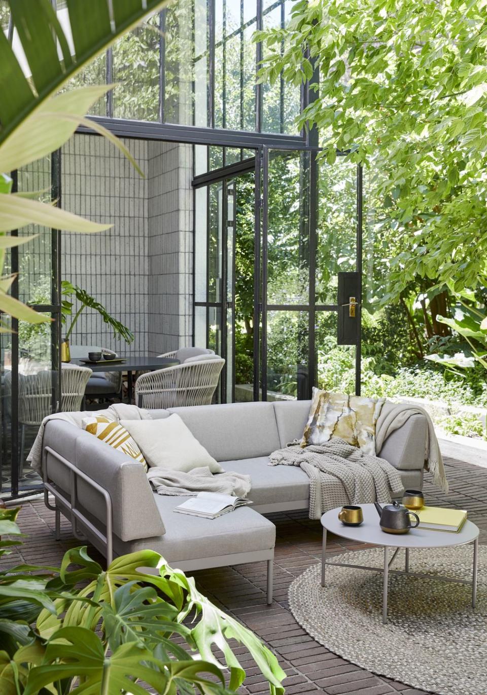 <p>Spruce up your outdoor space with a cosy <a href="https://www.housebeautiful.com/uk/garden/g32443194/best-garden-sofa/" rel="nofollow noopener" target="_blank" data-ylk="slk:corner sofa;elm:context_link;itc:0;sec:content-canvas" class="link ">corner sofa</a>. Complete the look with a selection of outdoor cushions and a string of glistening festoon lights. </p><p><a class="link " href="https://go.redirectingat.com?id=127X1599956&url=https%3A%2F%2Fwww.johnlewis.com%2Fbrowse%2Ffurniture-lights%2Fgarden%2Fgarden-furniture-sets%2Fgarden-sofa-sets%2F_%2FN-5unsZ1yzi23x&sref=https%3A%2F%2Fwww.housebeautiful.com%2Fuk%2Flifestyle%2Fg35954786%2Fjohn-lewis-garden-collection-spring-summer%2F" rel="nofollow noopener" target="_blank" data-ylk="slk:SHOP NOW;elm:context_link;itc:0;sec:content-canvas">SHOP NOW</a></p>