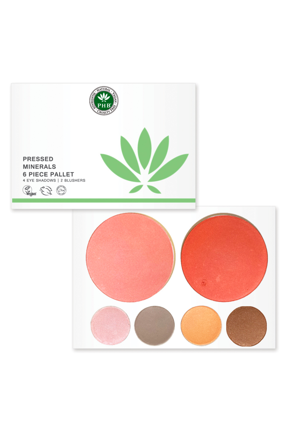 5) Phb Ethical Beauty Pressed Mineral 6 Piece Palette