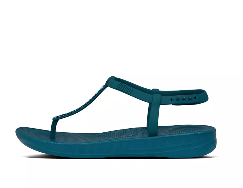 IQushion Splash Sparkle Back-Strap Sandals. Image via Fitflop.