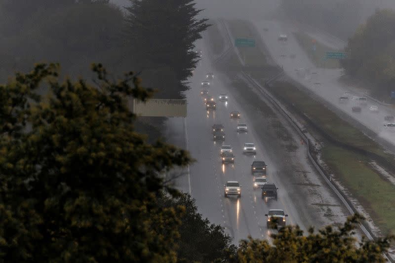 Rainstorms approach northern California