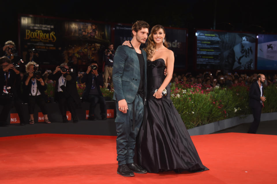 VENICE, ITALY - SEPTEMBER 04:  Belen Rodriguez and Stefano De Martino attend 'Pasolini' Premiere during the 71st Venice Film Festival at Sala Grande on September 4, 2014 in Venice, Italy.  (Photo by Venturelli/WireImage)