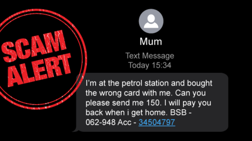 Mum scam text message