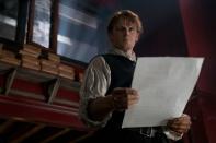 <p> Heughan got really into the character. As writer Matthew B. Roberts shared, Heughan sent himself to "printing press school" to learn the craft for Jamie's print shop. </p>