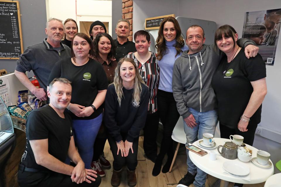 Later in the day Kate visited the Social Bite cafe in Scotland. (Getty images)