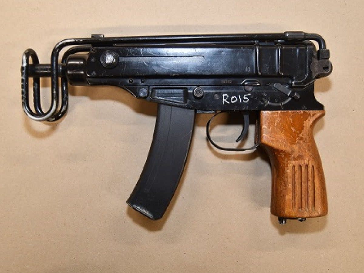 A Skorpion sub-machine gun like that used by Chapman to carry out the attack (PA)