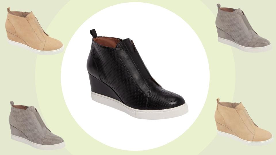 The 'Felicia' Wedge Sneaker by Linea Paolo is on sale for 60% off at Nordstrom. 