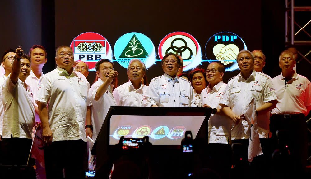 Gabungan Parti Sarawak, led by current chief minister Datuk Seri Abang Johari Openg, looks set to contest in all 82 seats of the state assembly. — Bernama pic