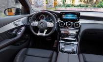 <p>Speaking of buttons, there is a rash of new ones on the steering wheel and center console for interacting with the GLC43's latest MBUX infotainment system.</p>