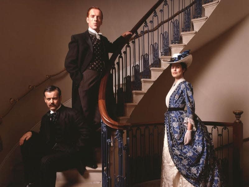Rupert Graves, Damian Lewis, and Gina McKee in "The Forsyte Saga."