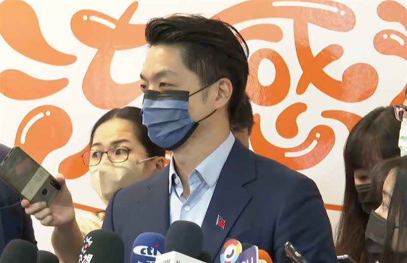 蔣萬安出席台北市112年四價流感疫苗開打記者會。（圖／記者許皓婷攝影）